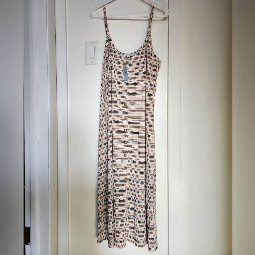 NWT Loft Button Trim maxi dress size XL Petite